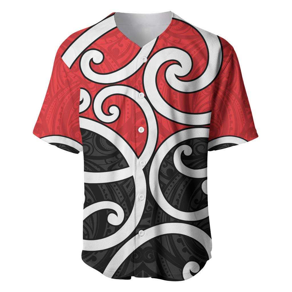 New Zealand Baseball Jersey Maori Koru Tino Rangatiratanga Color - Aussie Hoodie