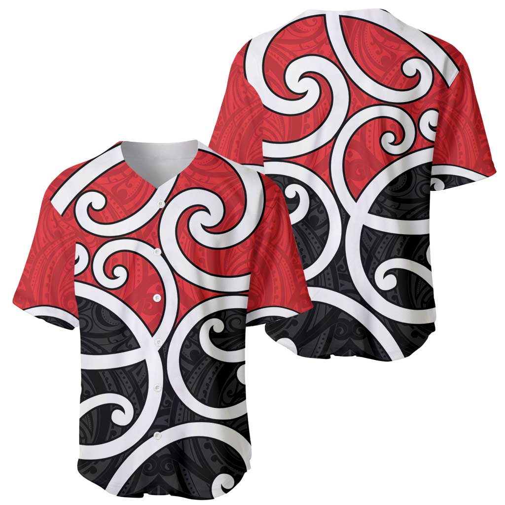 New Zealand Baseball Jersey Maori Koru Tino Rangatiratanga Color - Aussie Hoodie