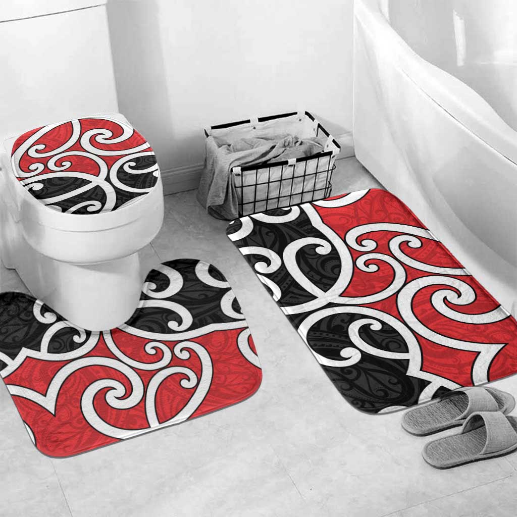 New Zealand Bathroom Set Maori Koru Tino Rangatiratanga Color - Aussie Hoodie