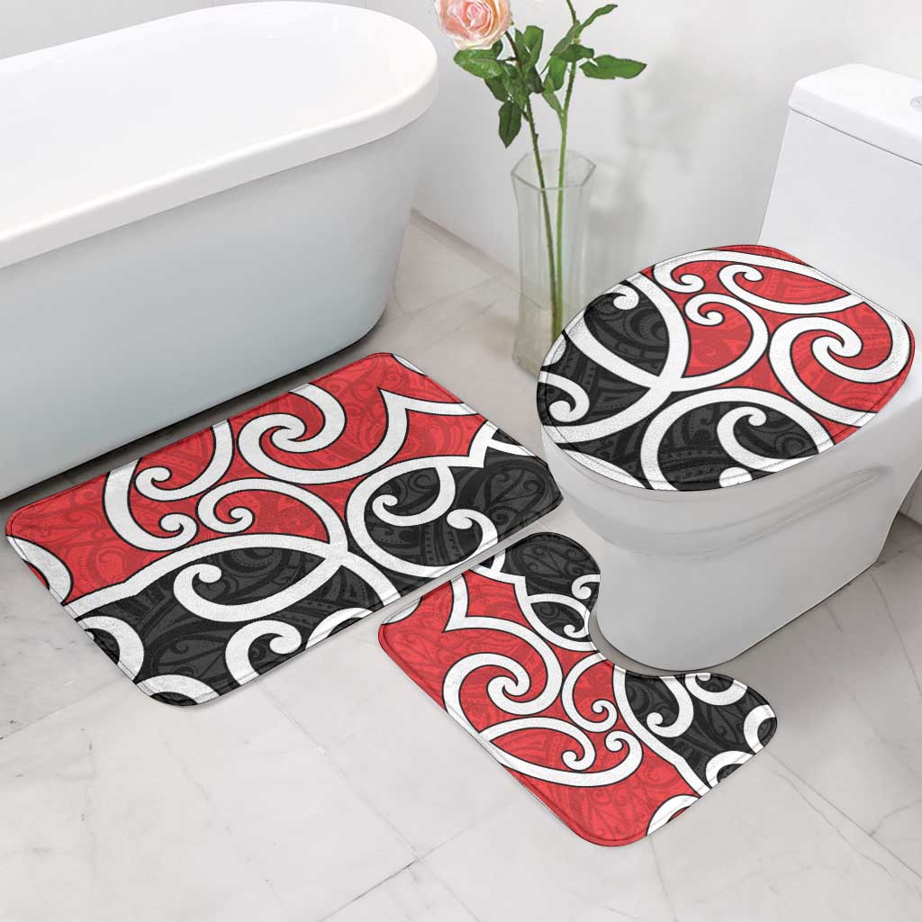 New Zealand Bathroom Set Maori Koru Tino Rangatiratanga Color - Aussie Hoodie