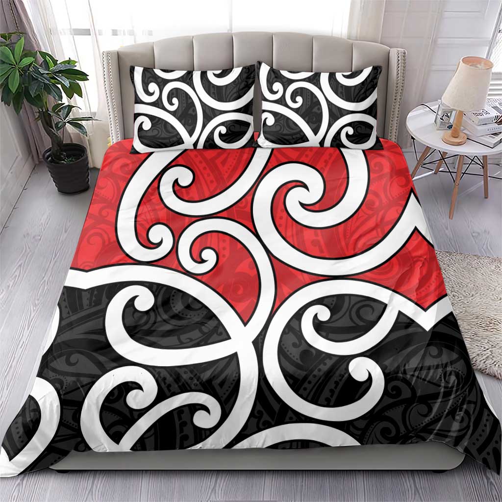 New Zealand Bedding Set Maori Koru Tino Rangatiratanga Color - Aussie Hoodie