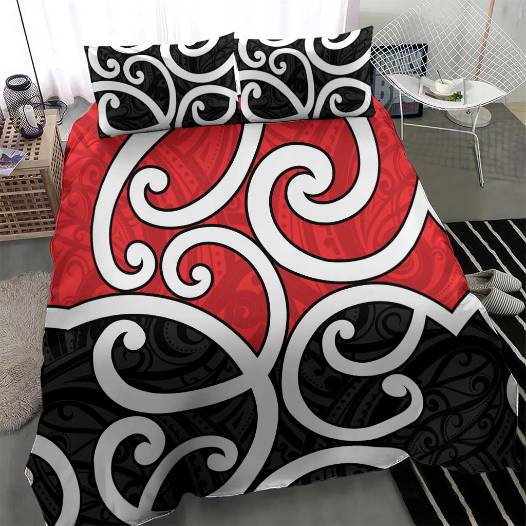 New Zealand Bedding Set Maori Koru Tino Rangatiratanga Color - Aussie Hoodie