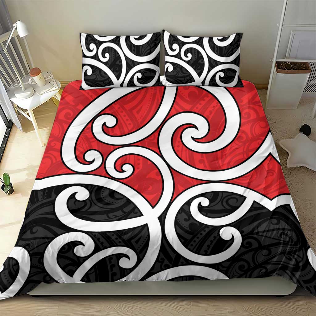 New Zealand Bedding Set Maori Koru Tino Rangatiratanga Color - Aussie Hoodie