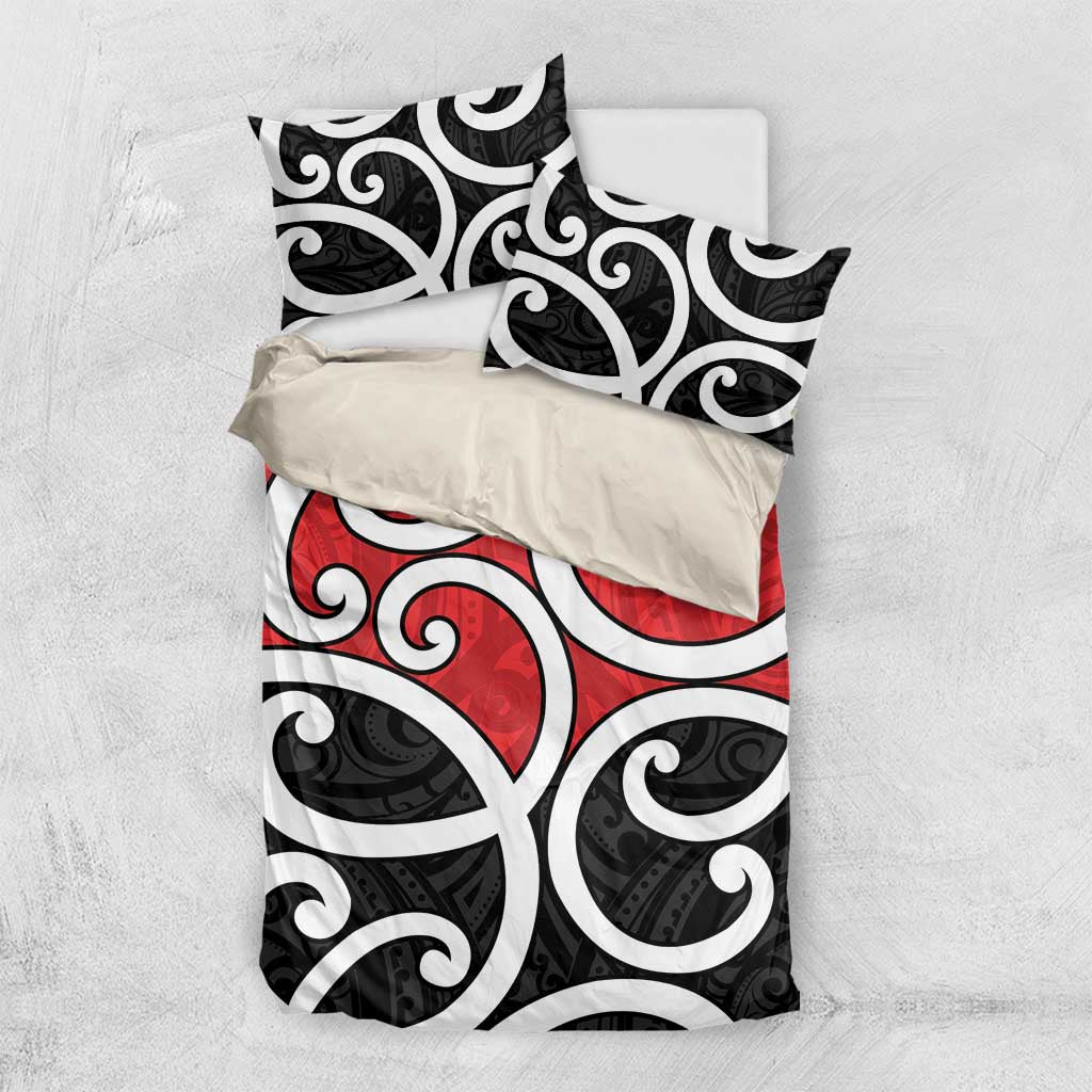 New Zealand Bedding Set Maori Koru Tino Rangatiratanga Color - Aussie Hoodie