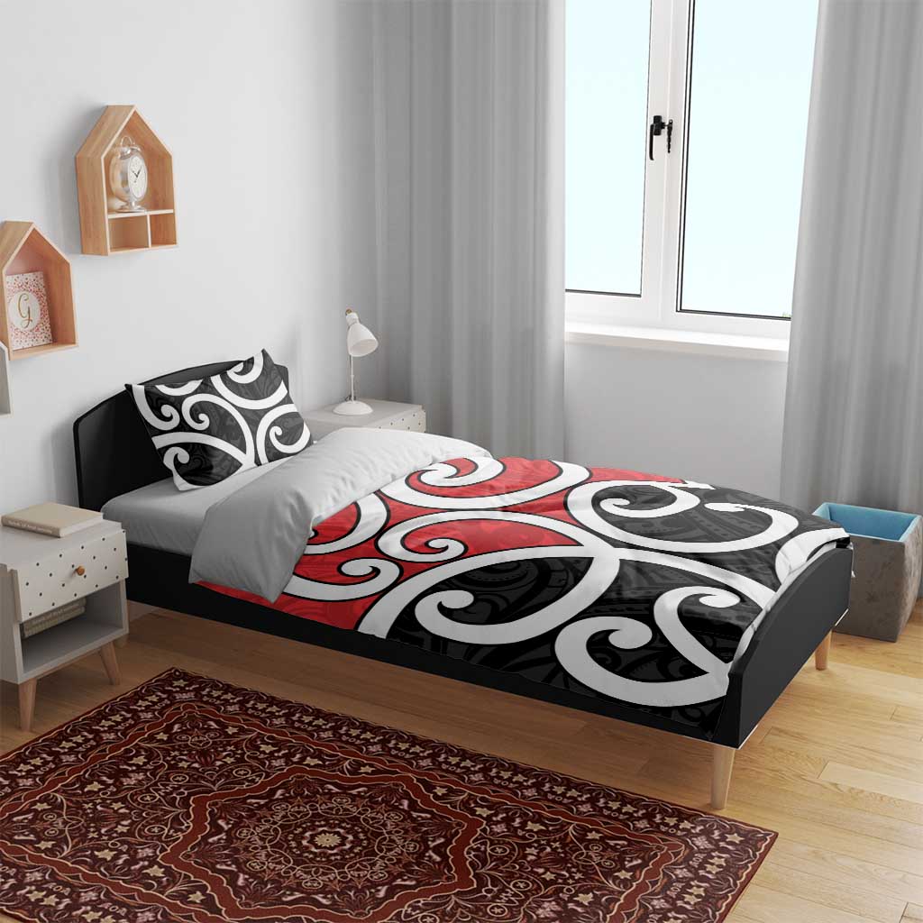 New Zealand Bedding Set Maori Koru Tino Rangatiratanga Color - Aussie Hoodie