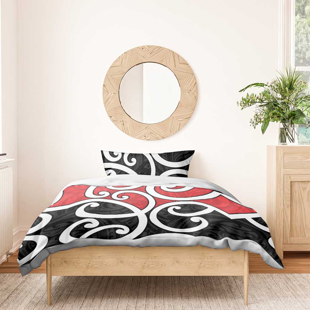 New Zealand Bedding Set Maori Koru Tino Rangatiratanga Color - Aussie Hoodie
