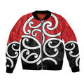 New Zealand Bomber Jacket Maori Koru Tino Rangatiratanga Color - Aussie Hoodie