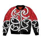 New Zealand Bomber Jacket Maori Koru Tino Rangatiratanga Color - Aussie Hoodie