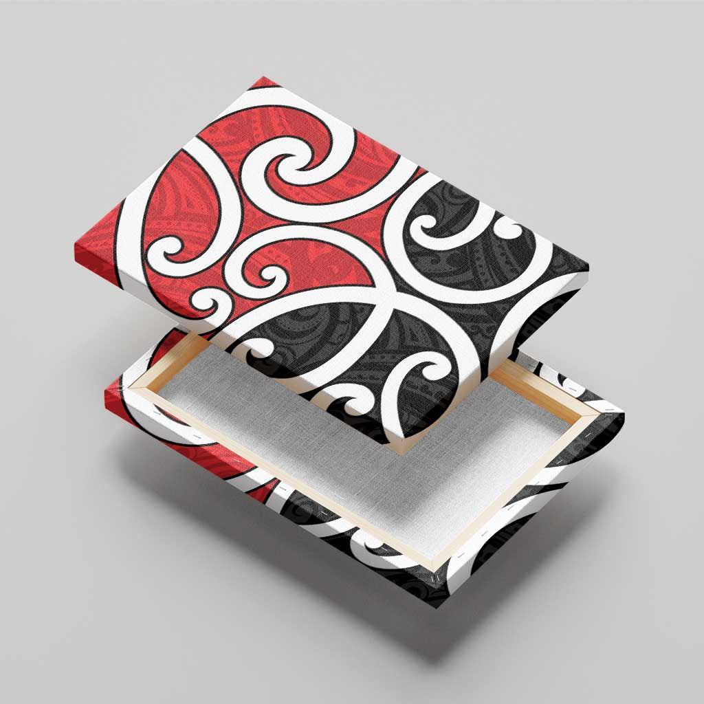 New Zealand Canvas Wall Art Maori Koru Tino Rangatiratanga Color - Aussie Hoodie