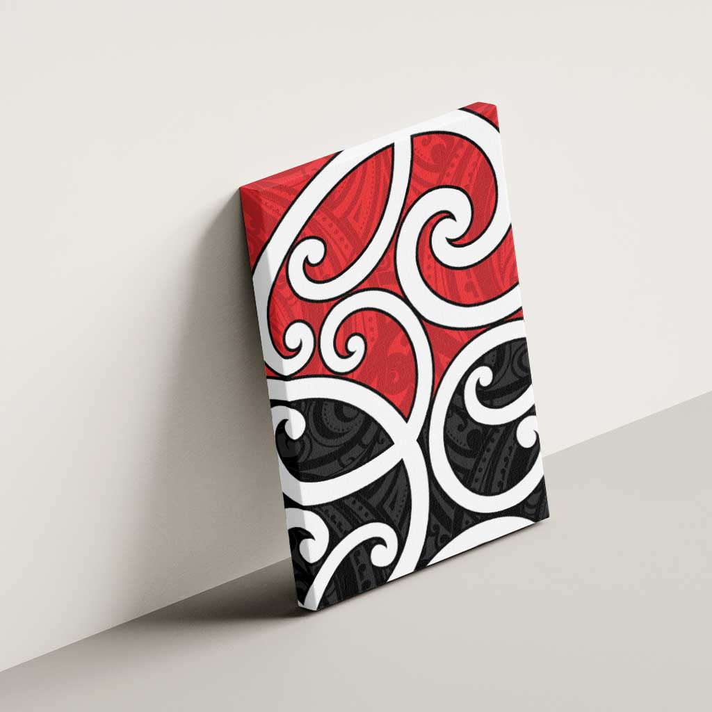 New Zealand Canvas Wall Art Maori Koru Tino Rangatiratanga Color - Aussie Hoodie