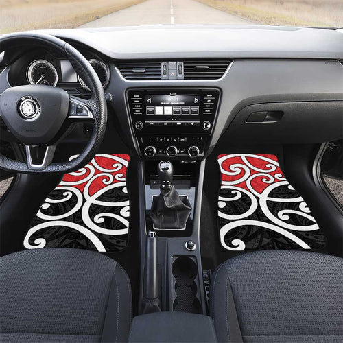 New Zealand Car Mats Maori Koru Tino Rangatiratanga Color - Aussie Hoodie