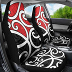 New Zealand Car Seat Cover Maori Koru Tino Rangatiratanga Color - Aussie Hoodie
