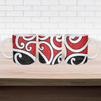 New Zealand Ceramic Mug Maori Koru Tino Rangatiratanga Color - Aussie Hoodie