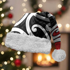 New Zealand Christmas Santa Hat Maori Koru Tino Rangatiratanga Color - Aussie Hoodie
