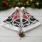 New Zealand Christmas Santa Hat Maori Koru Tino Rangatiratanga Color - Aussie Hoodie