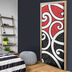 New Zealand Door Cover Maori Koru Tino Rangatiratanga Color - Aussie Hoodie
