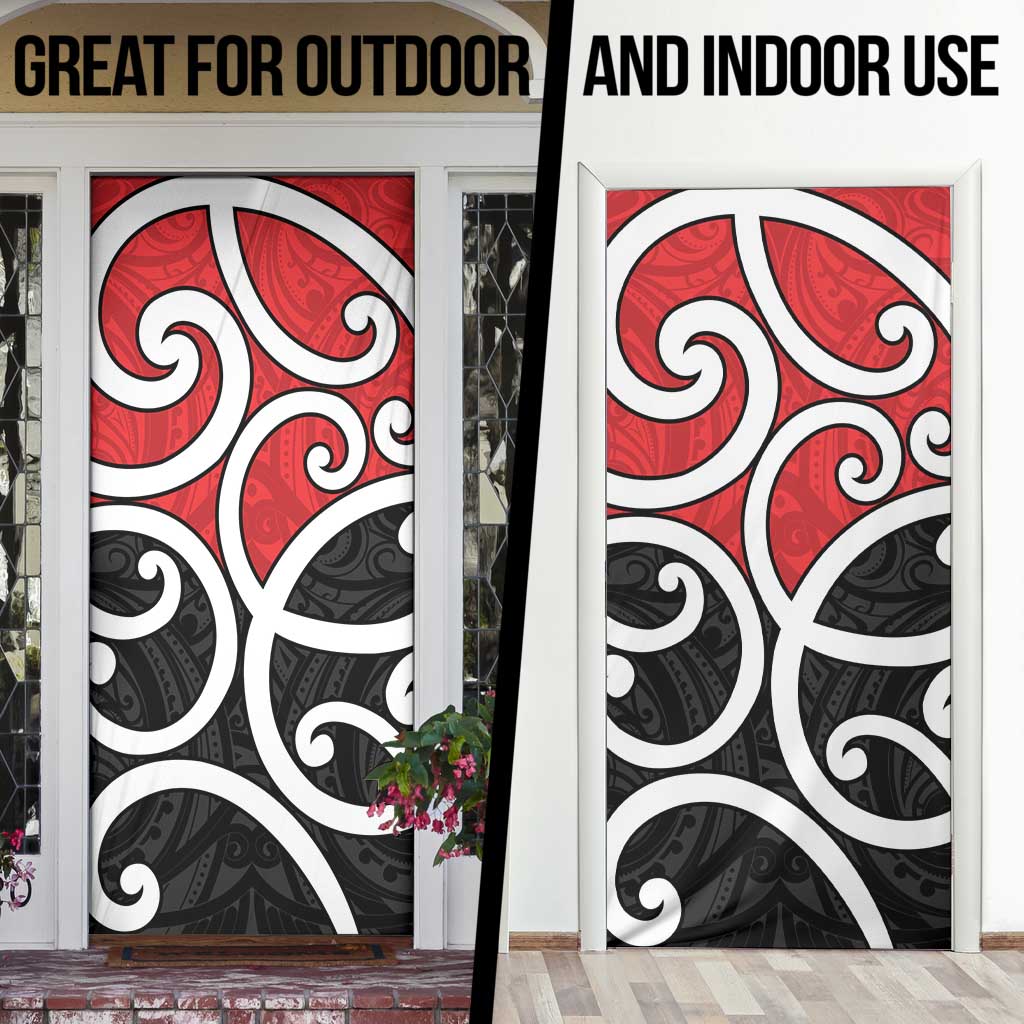 New Zealand Door Cover Maori Koru Tino Rangatiratanga Color - Aussie Hoodie