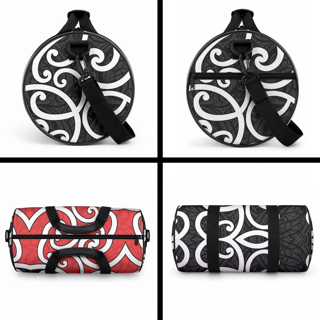 New Zealand Duffle Bag Maori Koru Tino Rangatiratanga Color