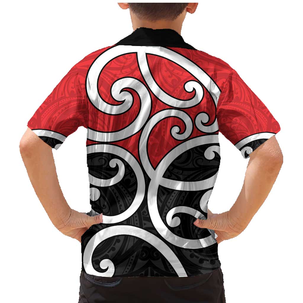 New Zealand Family Matching Mermaid Dress and Hawaiian Shirt Maori Koru Tino Rangatiratanga Color - Aussie Hoodie