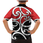 New Zealand Family Matching Mermaid Dress and Hawaiian Shirt Maori Koru Tino Rangatiratanga Color - Aussie Hoodie