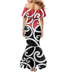 New Zealand Family Matching Mermaid Dress and Hawaiian Shirt Maori Koru Tino Rangatiratanga Color - Aussie Hoodie