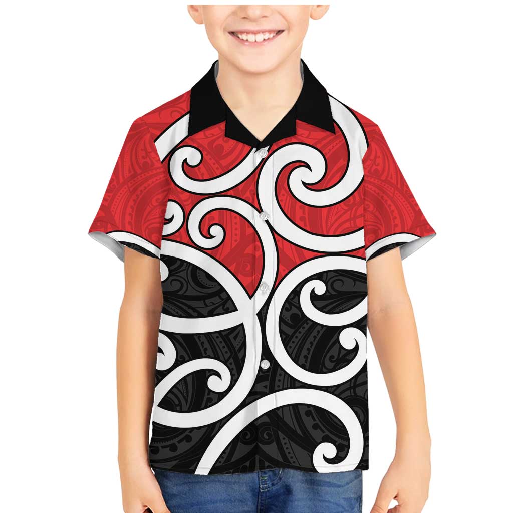New Zealand Family Matching Mermaid Dress and Hawaiian Shirt Maori Koru Tino Rangatiratanga Color - Aussie Hoodie