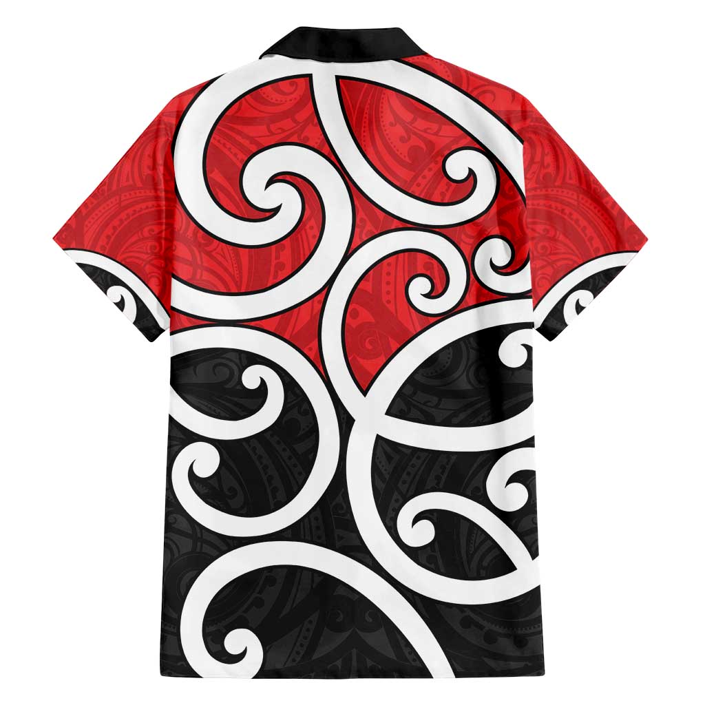 New Zealand Family Matching Off Shoulder Short Dress and Hawaiian Shirt Maori Koru Tino Rangatiratanga Color - Aussie Hoodie