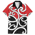 New Zealand Family Matching Puletasi and Hawaiian Shirt Maori Koru Tino Rangatiratanga Color - Aussie Hoodie
