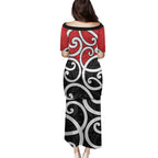 New Zealand Family Matching Puletasi and Hawaiian Shirt Maori Koru Tino Rangatiratanga Color - Aussie Hoodie