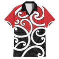 New Zealand Family Matching Tank Maxi Dress and Hawaiian Shirt Maori Koru Tino Rangatiratanga Color - Aussie Hoodie