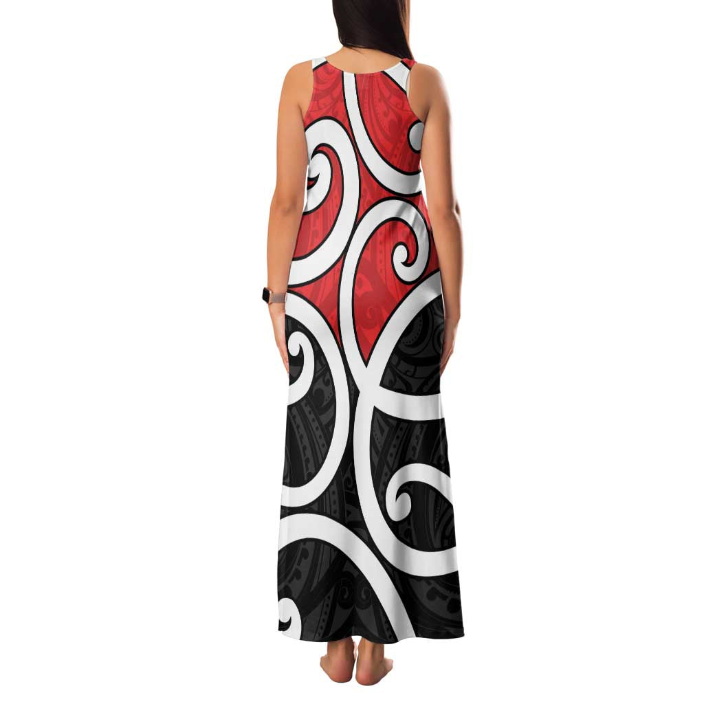 New Zealand Family Matching Tank Maxi Dress and Hawaiian Shirt Maori Koru Tino Rangatiratanga Color - Aussie Hoodie
