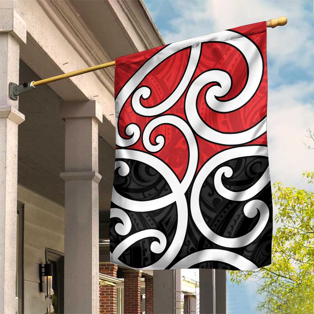 New Zealand Garden Flag Maori Koru Tino Rangatiratanga Color - Aussie Hoodie