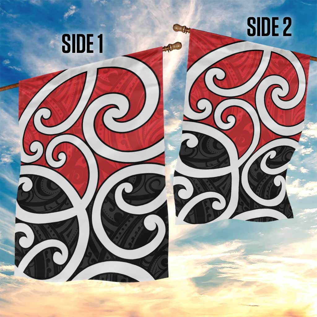 New Zealand Garden Flag Maori Koru Tino Rangatiratanga Color - Aussie Hoodie