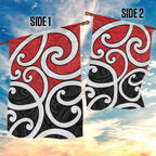 New Zealand Garden Flag Maori Koru Tino Rangatiratanga Color - Aussie Hoodie