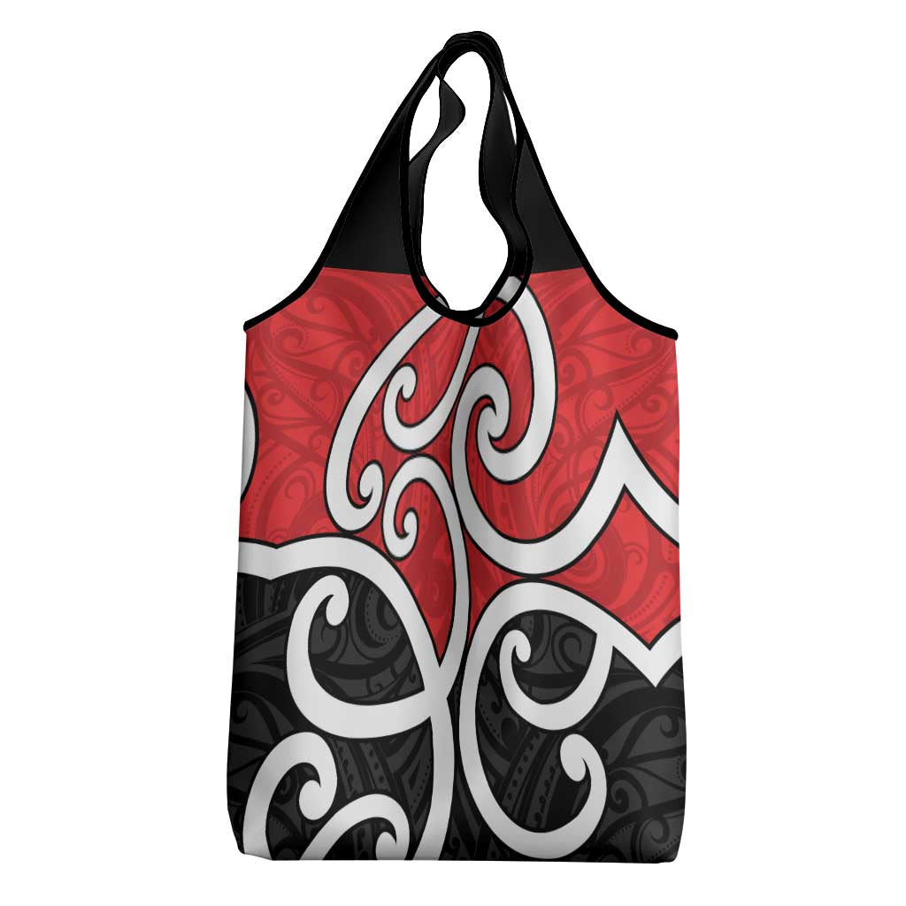 New Zealand Grocery Bag Maori Koru Tino Rangatiratanga Color - Aussie Hoodie