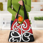 New Zealand Grocery Bag Maori Koru Tino Rangatiratanga Color - Aussie Hoodie
