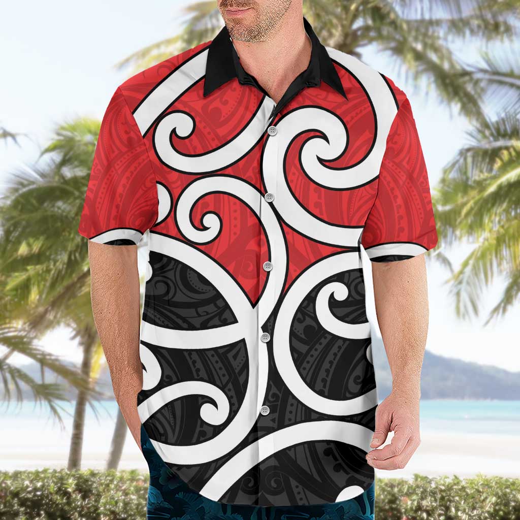 New Zealand Hawaiian Shirt Maori Koru Tino Rangatiratanga Color - Aussie Hoodie