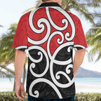 New Zealand Hawaiian Shirt Maori Koru Tino Rangatiratanga Color - Aussie Hoodie