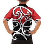 New Zealand Hawaiian Shirt Maori Koru Tino Rangatiratanga Color - Aussie Hoodie