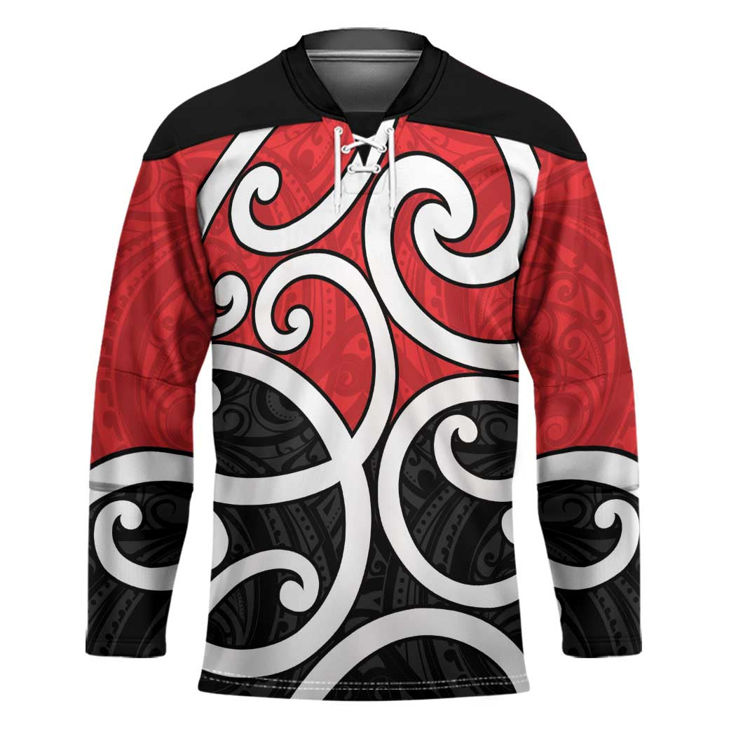 New Zealand Hockey Jersey Maori Koru Tino Rangatiratanga Color - Aussie Hoodie