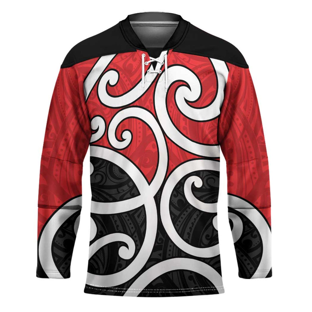 New Zealand Hockey Jersey Maori Koru Tino Rangatiratanga Color - Aussie Hoodie