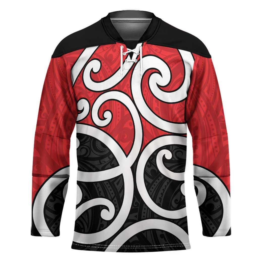 New Zealand Hockey Jersey Maori Koru Tino Rangatiratanga Color - Aussie Hoodie