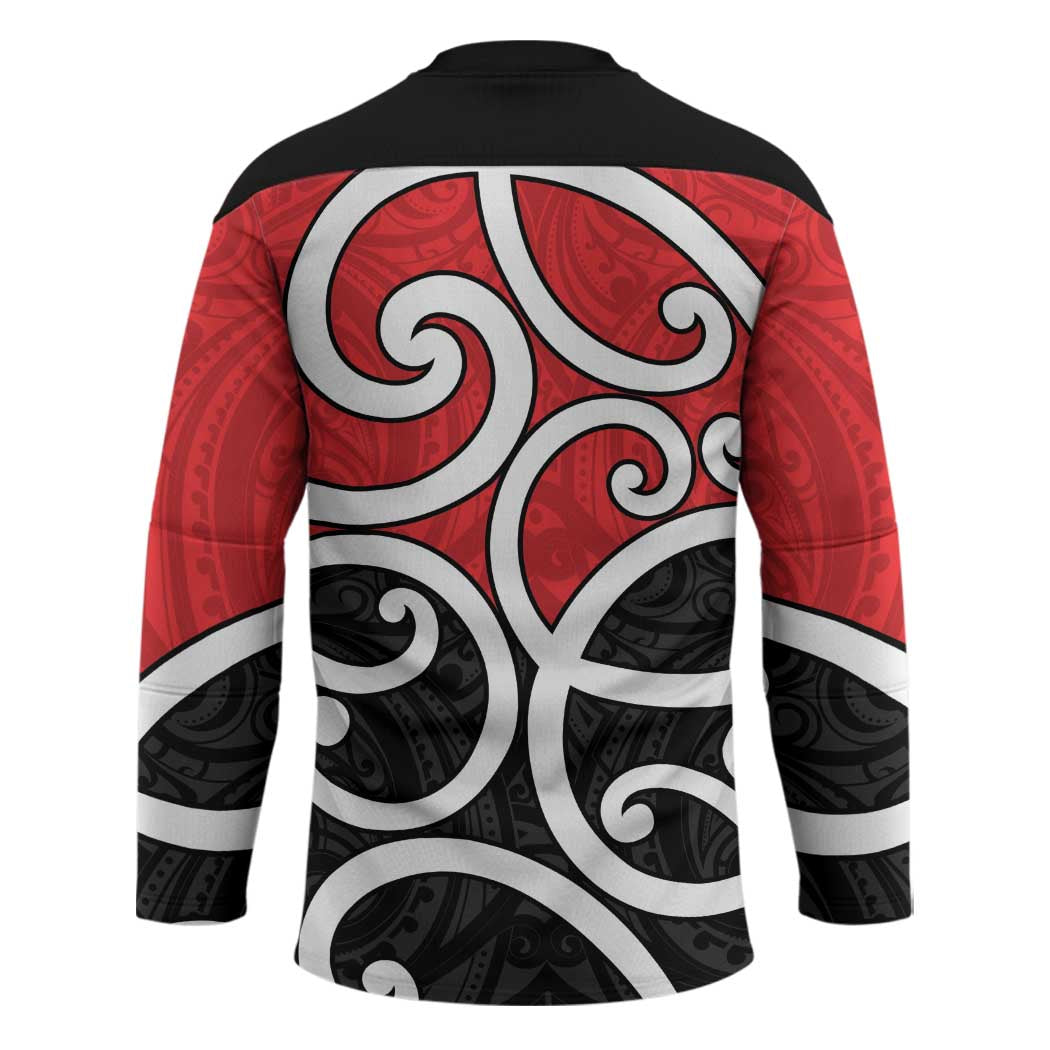 New Zealand Hockey Jersey Maori Koru Tino Rangatiratanga Color - Aussie Hoodie