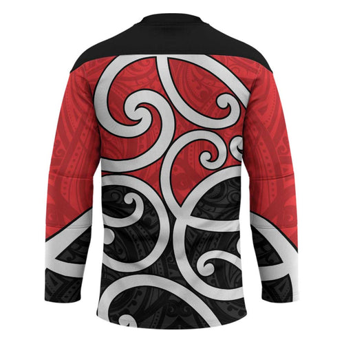 New Zealand Hockey Jersey Maori Koru Tino Rangatiratanga Color - Aussie Hoodie