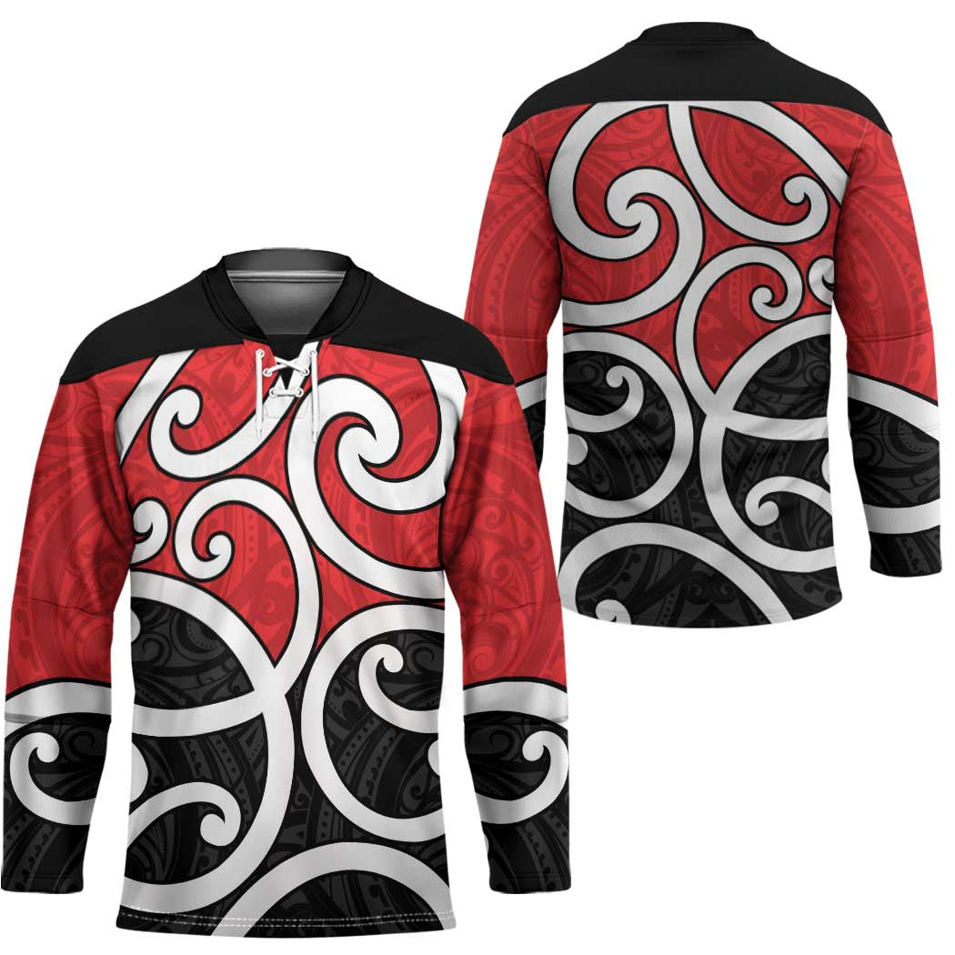 New Zealand Hockey Jersey Maori Koru Tino Rangatiratanga Color - Aussie Hoodie