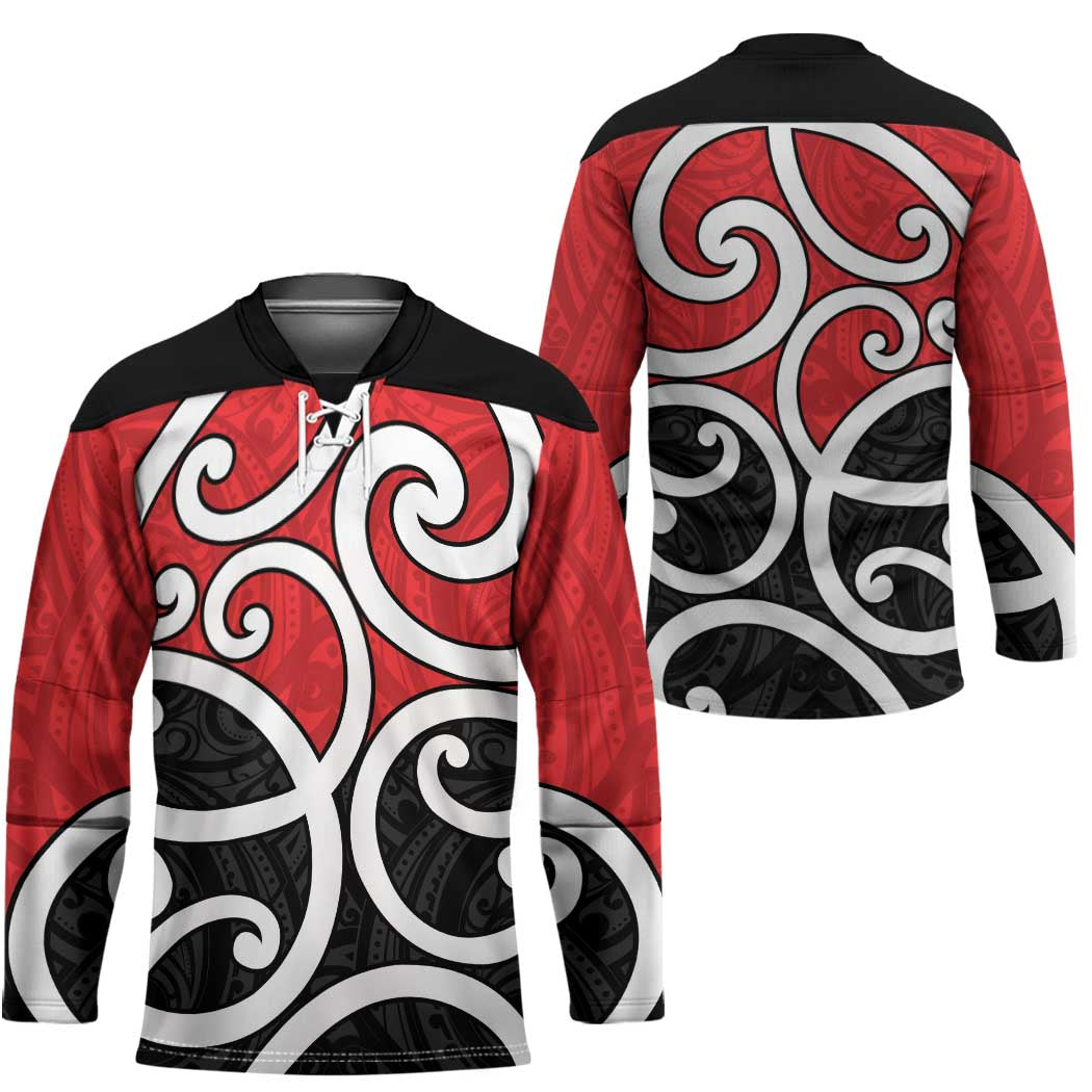 New Zealand Hockey Jersey Maori Koru Tino Rangatiratanga Color - Aussie Hoodie