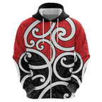 New Zealand Hoodie Maori Koru Tino Rangatiratanga Color - Aussie Hoodie