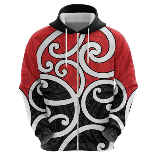 New Zealand Hoodie Maori Koru Tino Rangatiratanga Color - Aussie Hoodie