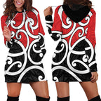 New Zealand Hoodie Dress Maori Koru Tino Rangatiratanga Color - Aussie Hoodie