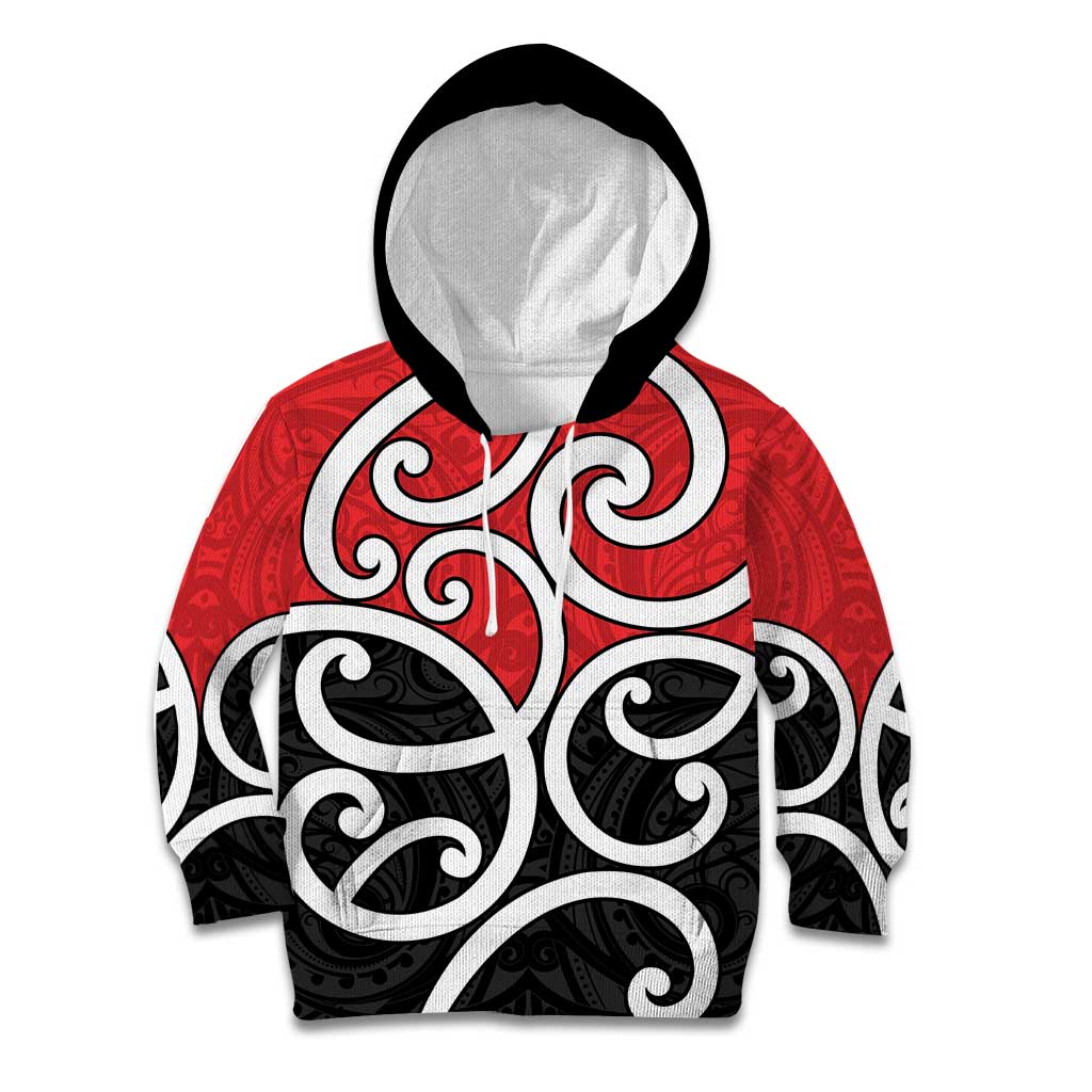 New Zealand Kid Hoodie Maori Koru Tino Rangatiratanga Color - Aussie Hoodie